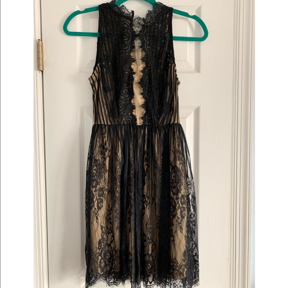 Black lace dress